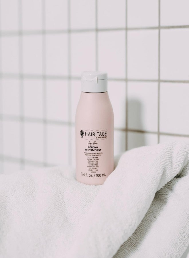 هيريتيج كريم هيريتيج بيج فليكس بوندينج قبل العلاج + قناع مع البيوتين - إصلاح الشعر التالف - تركيبة غنية بالبيوتين وزبدة الكوبواكو - يغذي الشعر ويقلل من التكسر، 4 أونصة. - Image 2